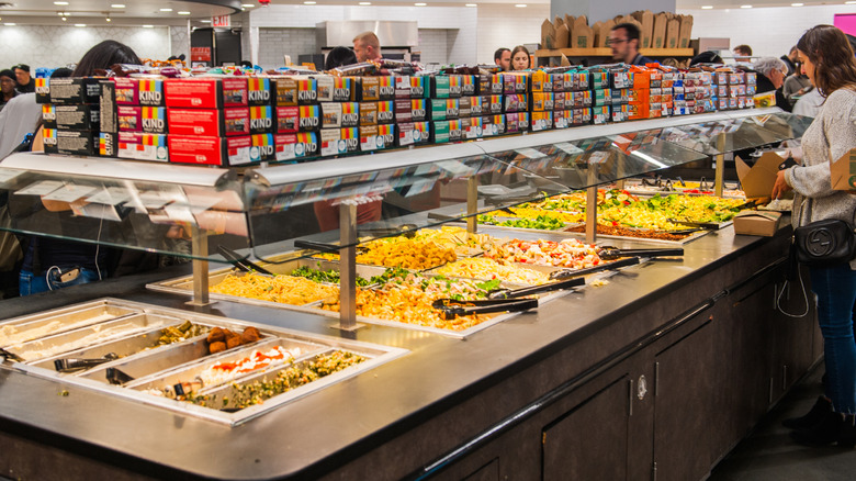 Whole Foods' food bar in NY store