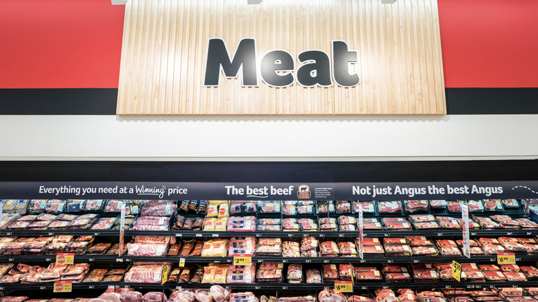 Meat section of Winn-Dixie