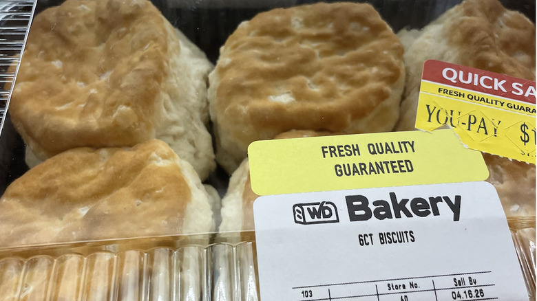 Close-up of Winn-Dixie biscuits