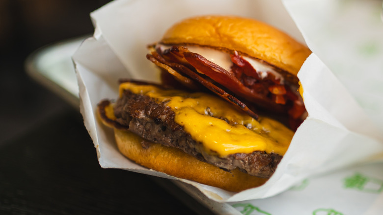 A Shake Shack cheeseburger