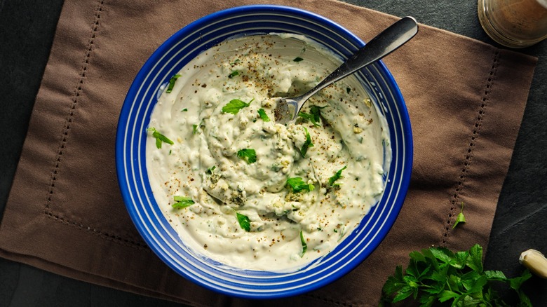 Flavored mayo with herbs 