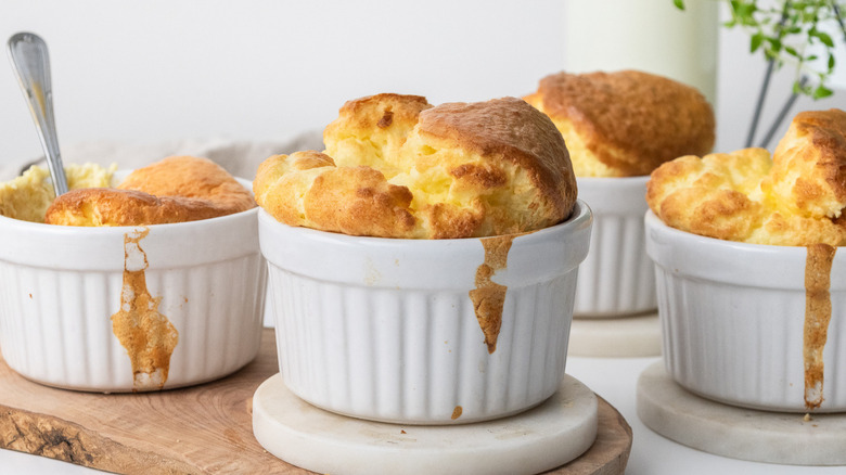 Cheese Soufflé in dish