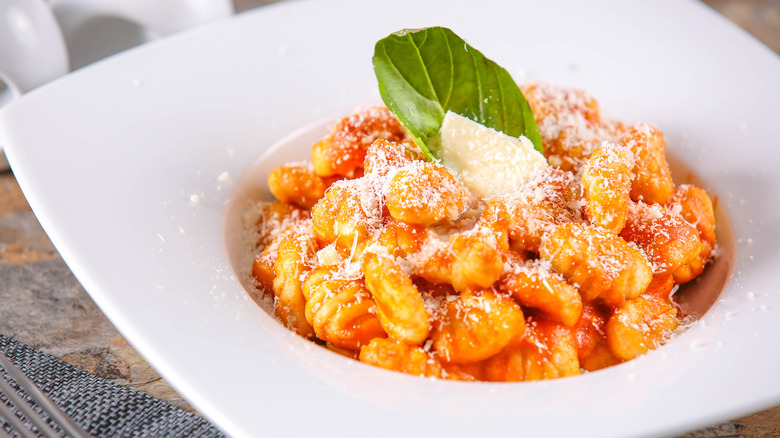 gnocchi with red sauce