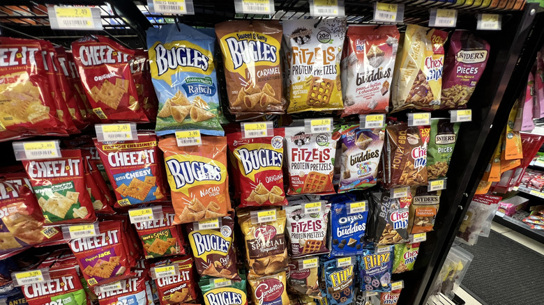 packets of processed foods