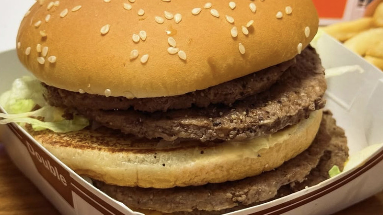 Stacked burger from McDonald's