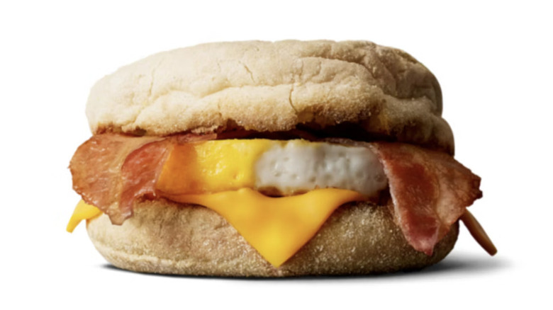 McMuffin Bacon and Egg sandwich