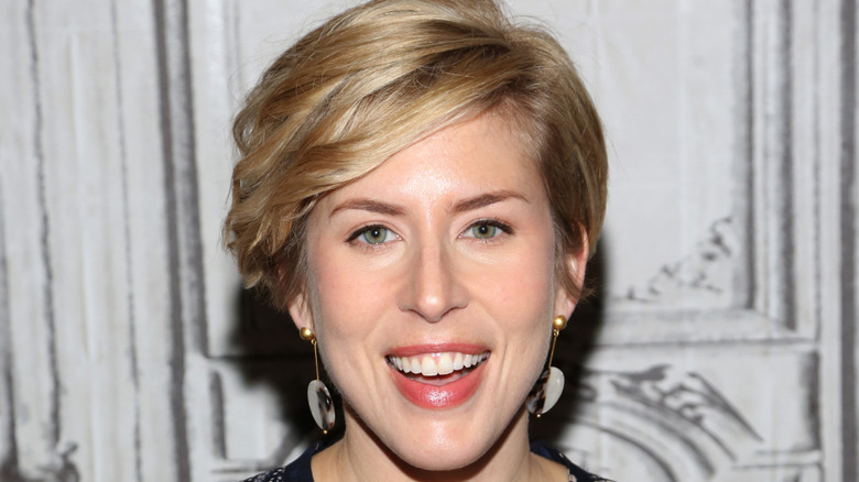 A close up shot of Erin Napier at an event