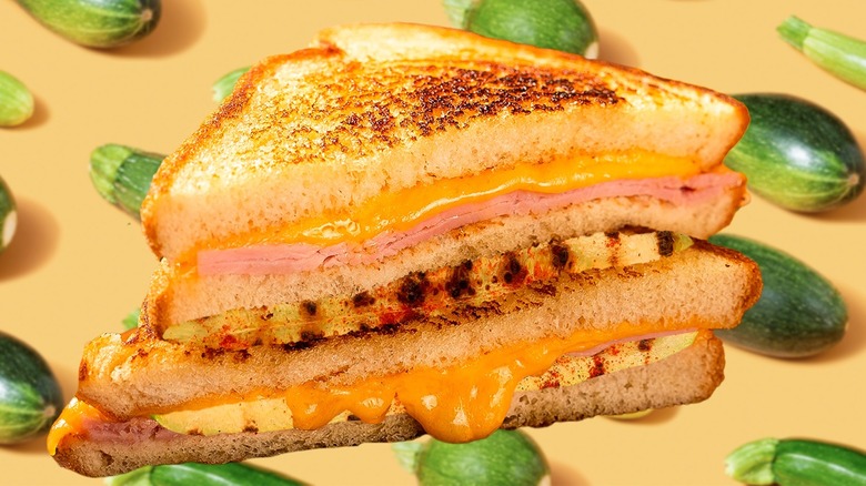 grilled cheese with vegetables