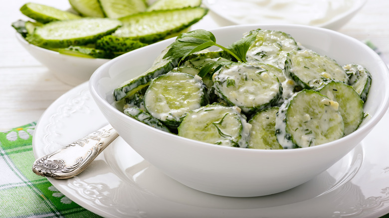 German style cucumber salad