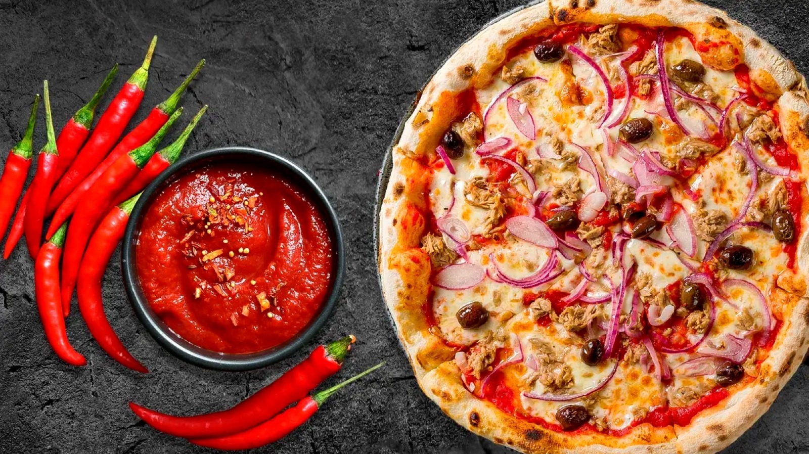 For ChiliPacked Pizza, Substitute The Tomato Sauce With Harissa