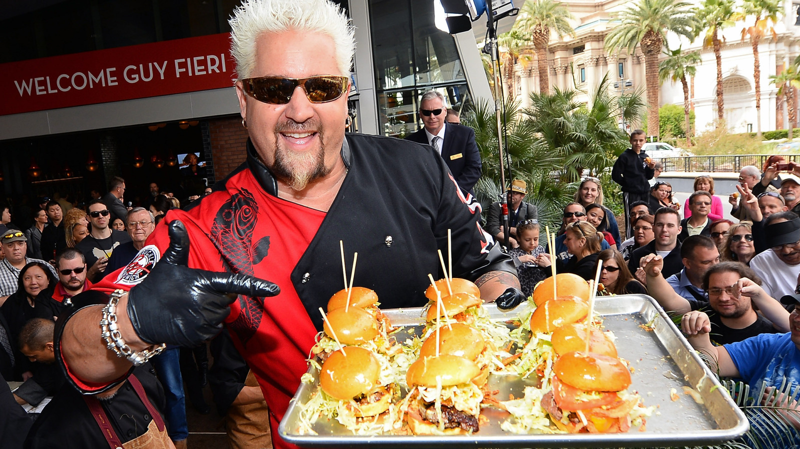 For Guy Fieri, Cheeseburgers Aren't Limited To Just Cheddar Or American - Tasting Table