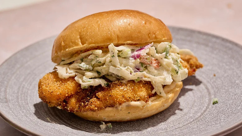 Cajun-inspired catfish sandwich