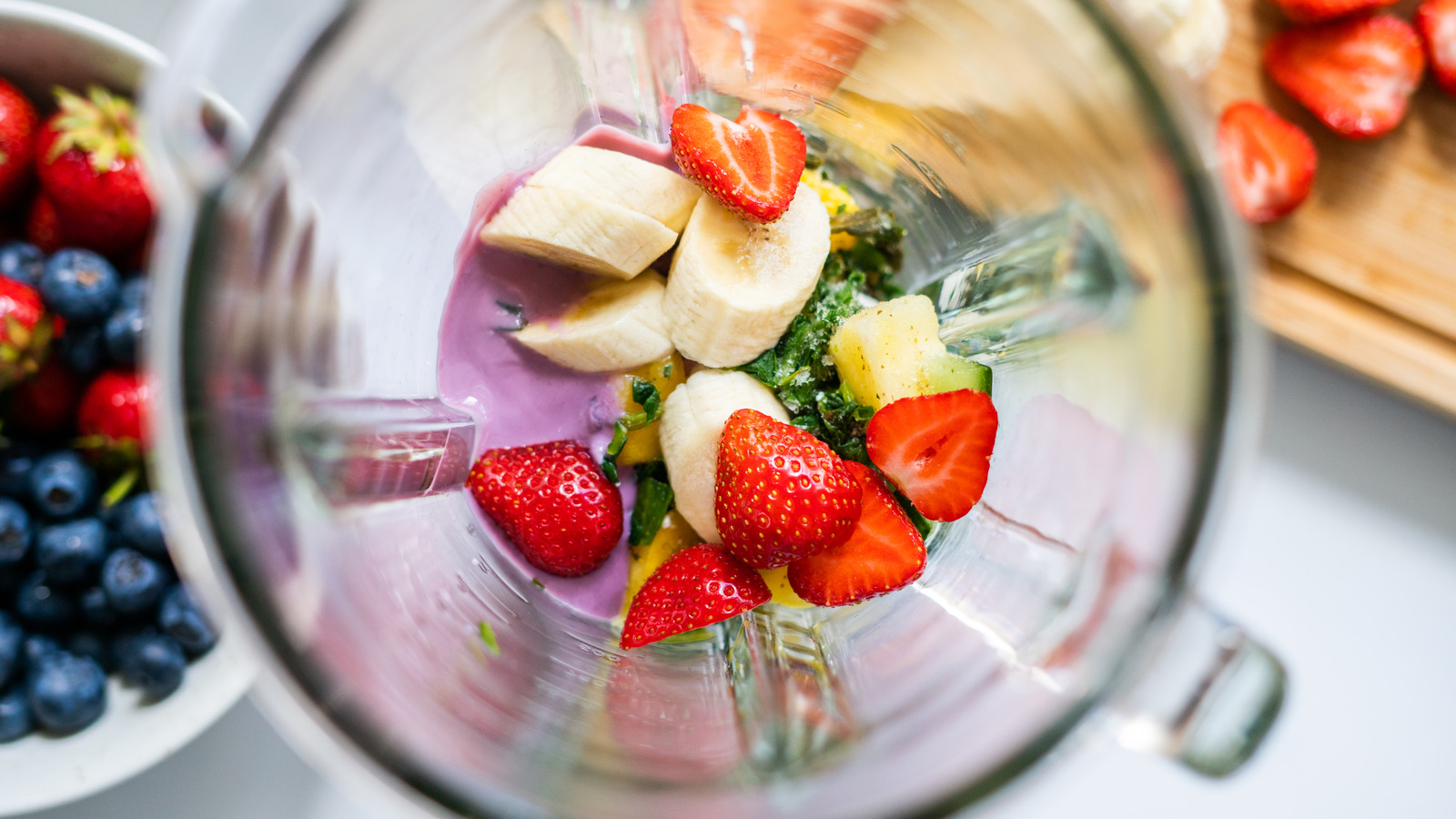 For Superior Smoothie Texture, Mix Fresh And Frozen Fruits