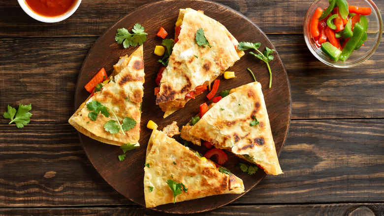 Taco Bell-inspired quesadilla