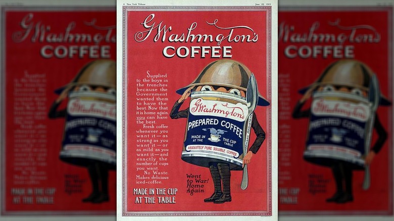 1919 wartime advertisement for Washington's Coffee