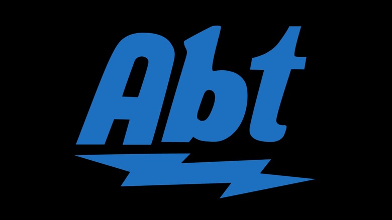 The Abt logo on a black background
