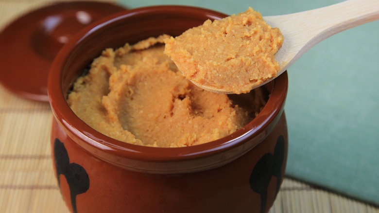 jar of miso paste