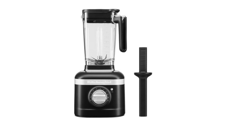 A beauty shot of the KitchenAid K400 Variable Speed Blender with Tamper