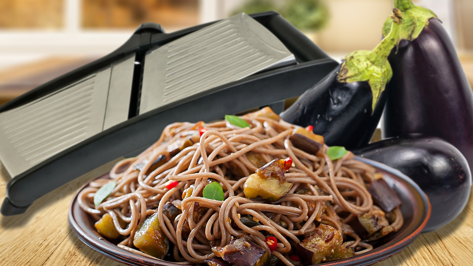 Zoodles And Use A Mandolin To Make Eggplant Noodles
