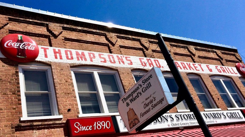 The front of Thompson's Store in North Carolina 