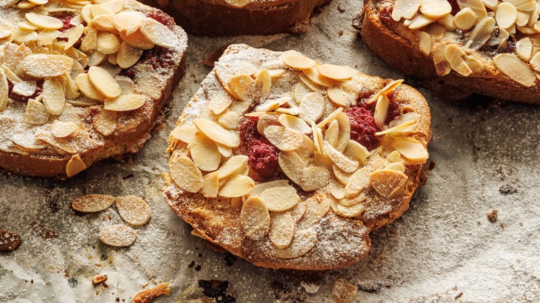 bostock with almonds and raspberries
