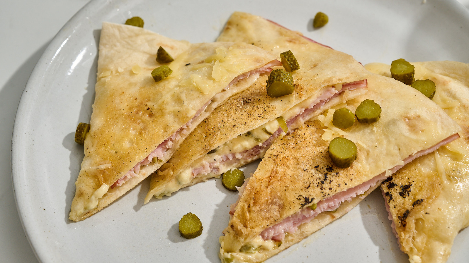 French-Inspired Ham And Cheese Quesadilla Recipe