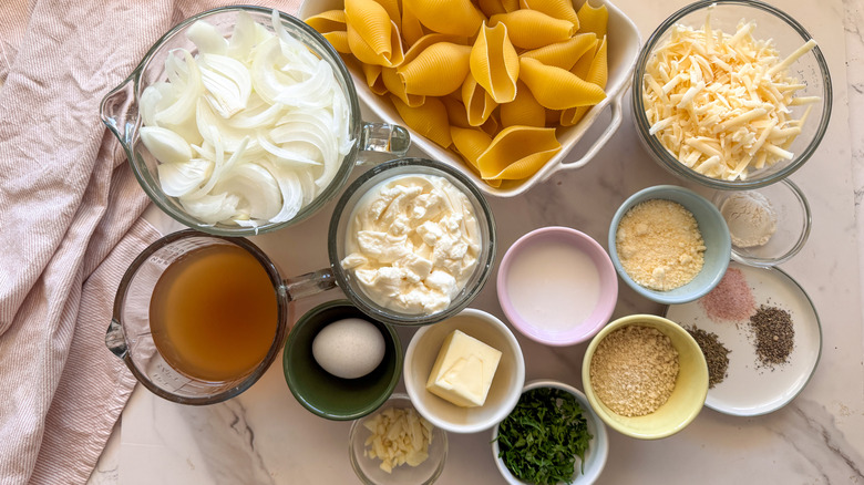 French onion stuffed shells recipe ingredients