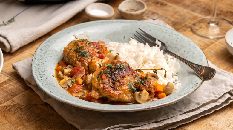 French-style chicken chasseur