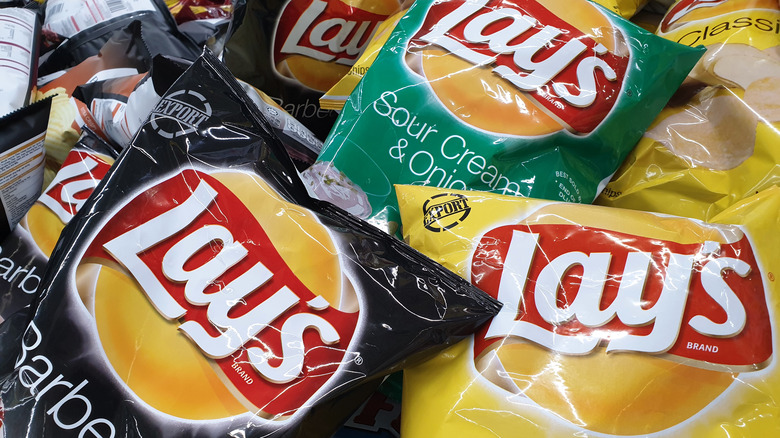 Assorted bags of Lay's chips
