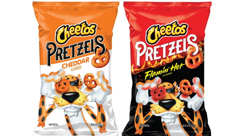 hot and cheddar Cheetos Pretzels