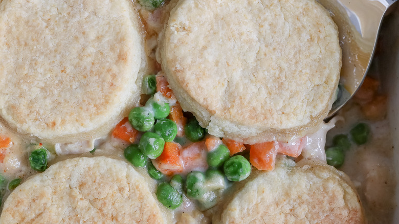 biscuits in vegetable mix