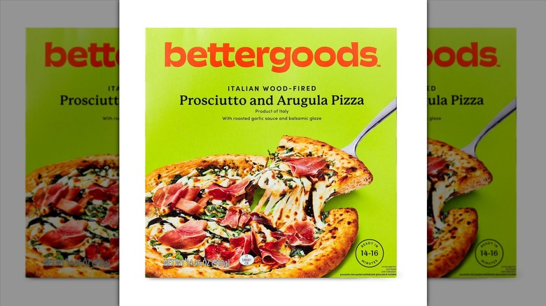 Box of Bettergoods Italian wood-fired prosciutto and Arugula pizza