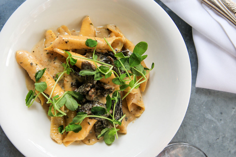 Easy Spring Pasta Recipe: Garganelli with Morels and Peas 