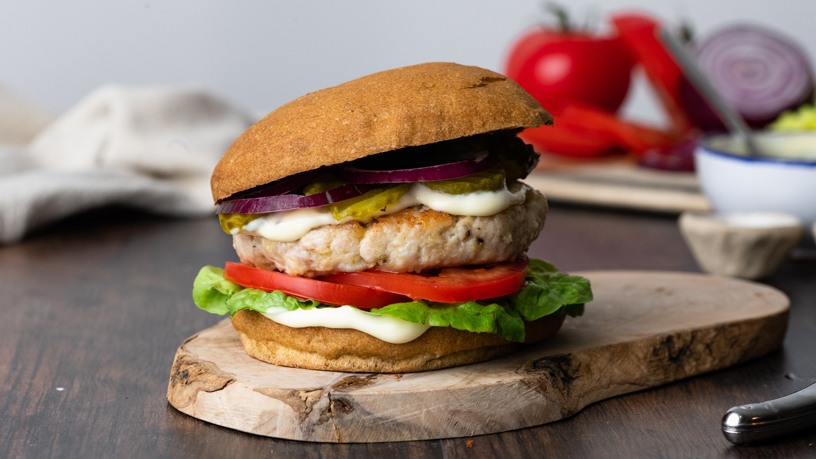 Garlic Chicken Burger Recipe