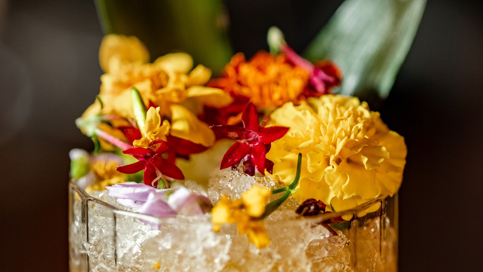 Garnish Bourbon With Edible Flowers For An Elegant Tasting