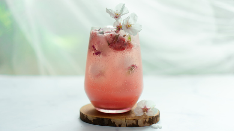 Cherry blossom cocktail