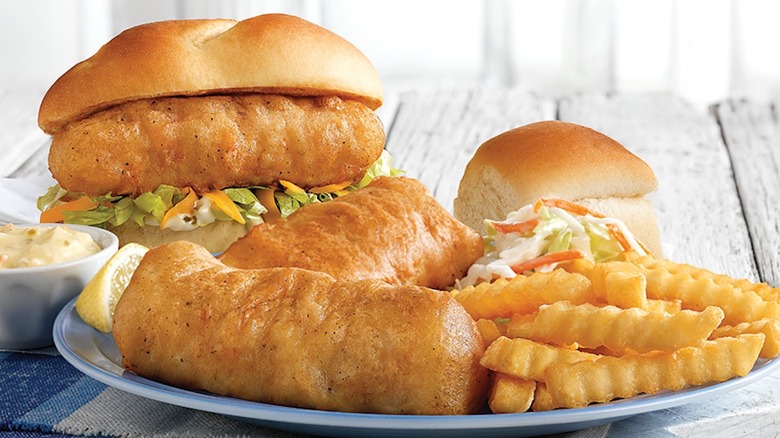 Culver's cod sandwich and fish dinner