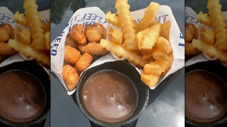 Ingredients needed to make DIY poutine from Culver's