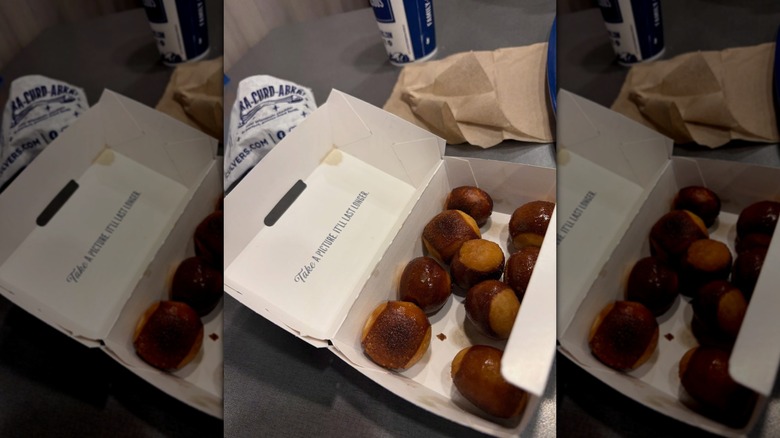 Pretzel bites in carton from Culver's