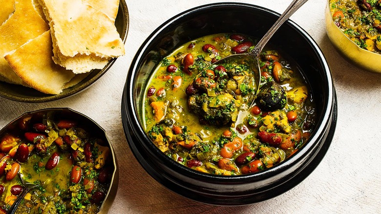 Ghormeh Sabzi (Chicken and Kidney Bean Stew)