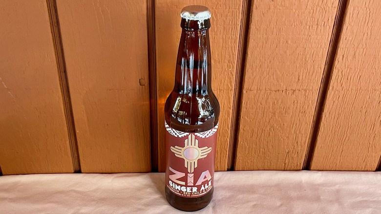 Zia ginger ale bottle