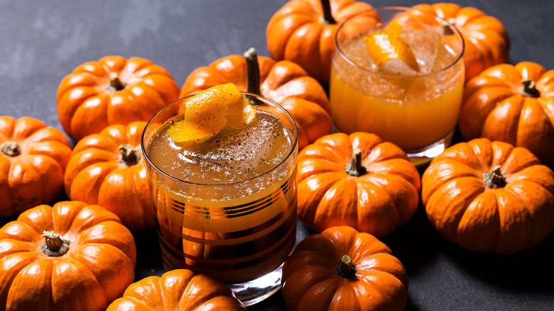 Gingered Pumpkin and Rum Cocktail