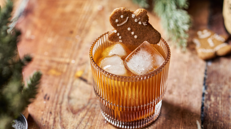 gingerbread old fashioned on table