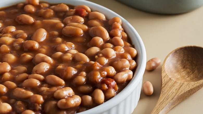 Bowl of baked beans