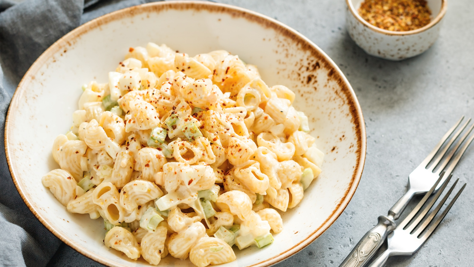 Give classic macaroni salad a Japanese twist with Kewpie mayonnaise