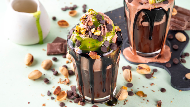 A Dubai chocolate-inspired drink