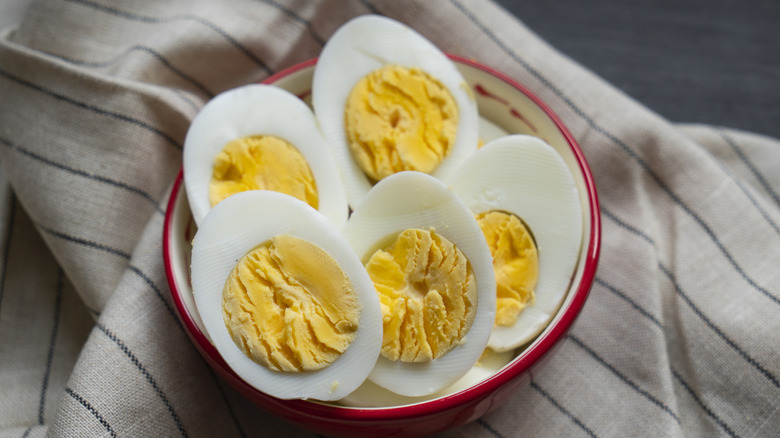 bowl of hard boiled eggs