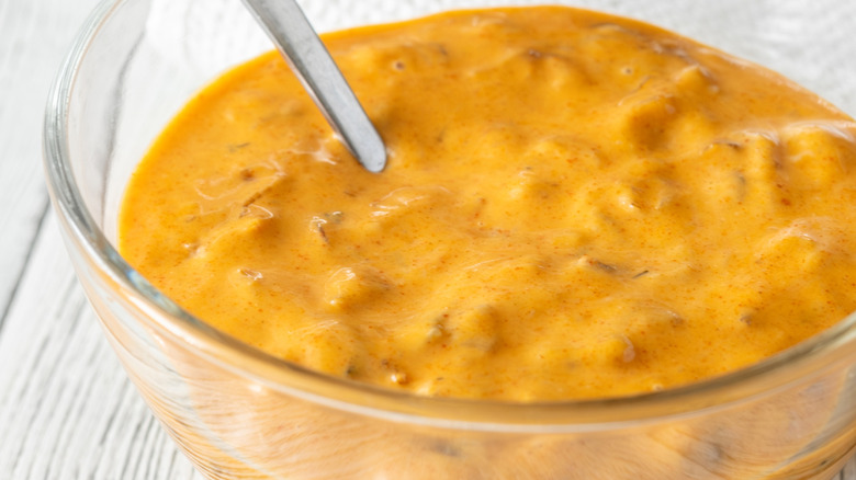 Big Mac sauce in a dish
