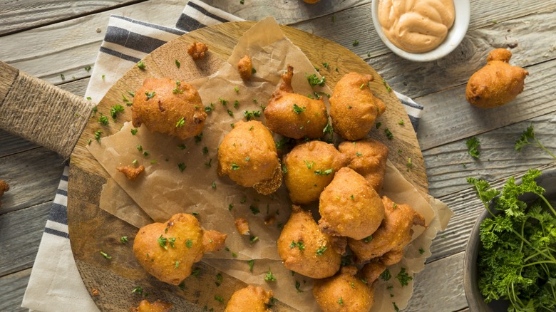 Hush puppies with parsley
