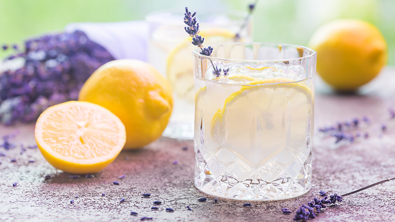 Lavender lemon cocktail